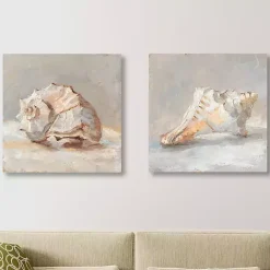 Sale Kirklands Home Impressionist Shell Canvas Art Prints, Set of 2 Tan