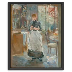 New Kirklands Home In the Dining Room 1875 Framed Canvas Art Print Multi