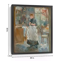 New Kirklands Home In the Dining Room 1875 Framed Canvas Art Print Multi
