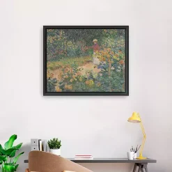 Discount Kirklands Home In the Garden Framed Canvas Art Print Green
