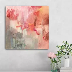 Clearance Kirklands Home Incendies Canvas Art Print Pink