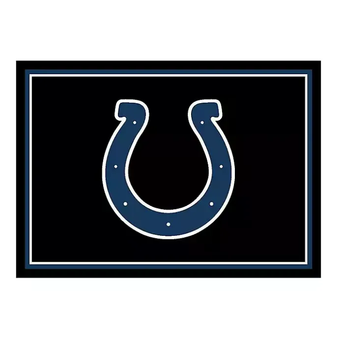 Sale Kirklands Home Indianapolis Colts Area Rug, 4x6 Black