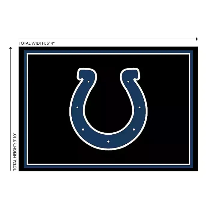 Sale Kirklands Home Indianapolis Colts Area Rug, 4x6 Black