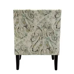 Best Kirklands Home Indigo and Yellow Floral Upholstered Accent Chair
