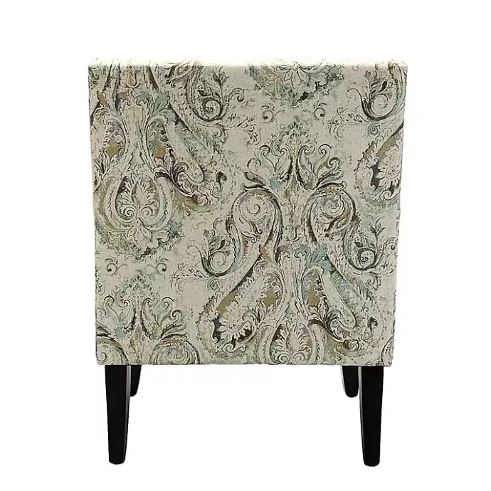 Best Kirklands Home Indigo and Yellow Floral Upholstered Accent Chair
