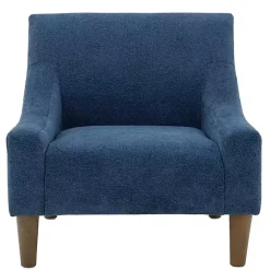 Kirklands Home Indigo Upholstered Shea Accent Chair Blue
