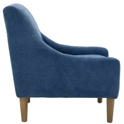 Kirklands Home Indigo Upholstered Shea Accent Chair Blue