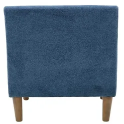 Kirklands Home Indigo Upholstered Shea Accent Chair Blue