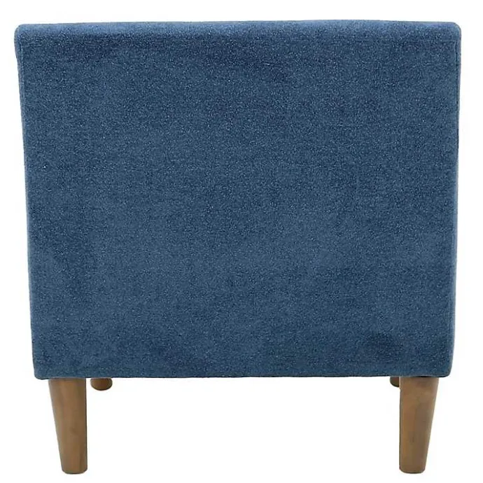 Kirklands Home Indigo Upholstered Shea Accent Chair Blue