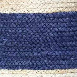 Best Kirklands Home Indigo Bold Striped Jute Basket, 19 in.