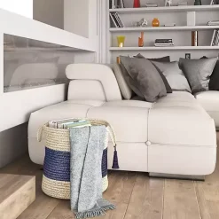 Best Kirklands Home Indigo Bold Striped Jute Basket, 19 in.