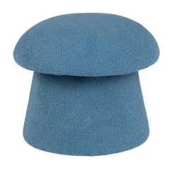 Sale Kirklands Home Indigo Boucle Mushroom Storage Ottoman Blue