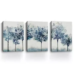 New Kirklands Home Indigo Forest Light Canvas Art Prints, 32x48