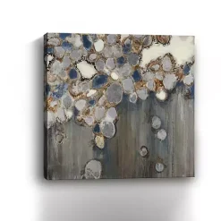 Kirklands Home Indigo Oyster Shells Abstract Canvas Art Print