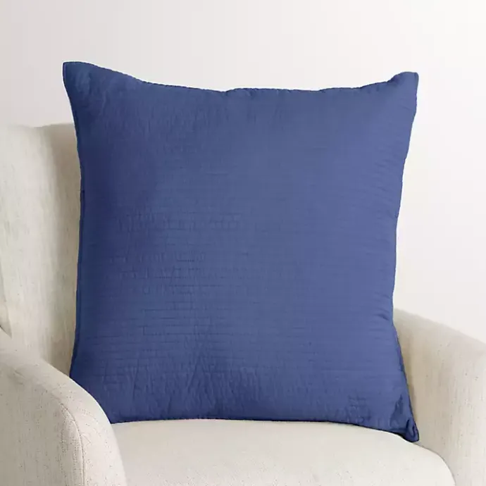 Hot Kirklands Home Indigo Quilted Santa Monica Pillow Blue