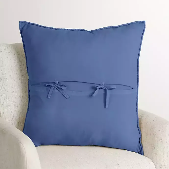 Hot Kirklands Home Indigo Quilted Santa Monica Pillow Blue