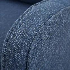 Clearance Kirklands Home Indigo Swivel Upholstered Wide Seat Accent Chair Blue