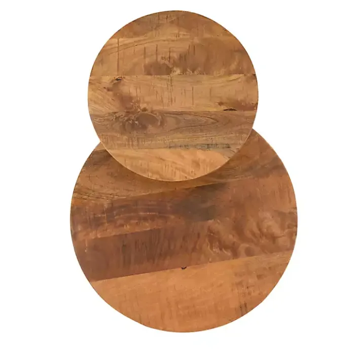 Discount Kirklands Home Industrial Two-Tiered Gunmetal Accent Table Brown