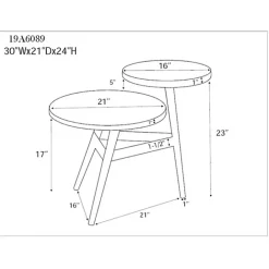 Discount Kirklands Home Industrial Two-Tiered Gunmetal Accent Table Brown
