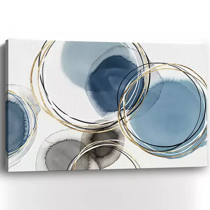 Kirklands Home Infinity Indigo II Abstract Canvas Art Print Blue