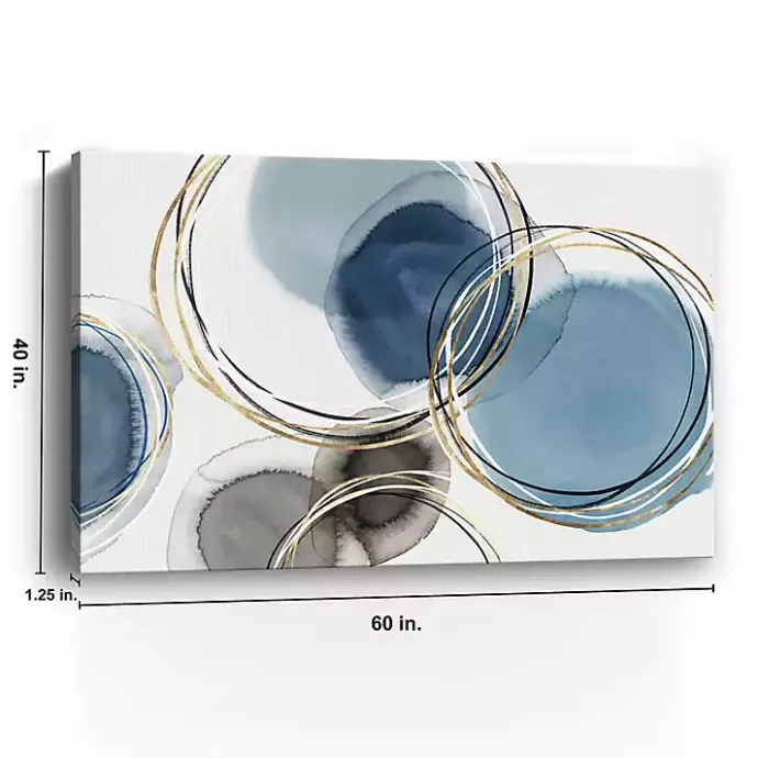 Kirklands Home Infinity Indigo II Abstract Canvas Art Print Blue