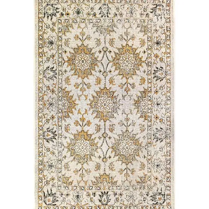 Clearance Kirklands Home Irene Yellow Daffodil Outdoor Area Rug, 4x7