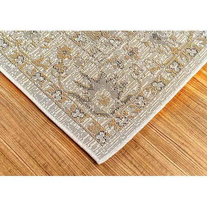 Clearance Kirklands Home Irene Yellow Daffodil Outdoor Area Rug, 4x7