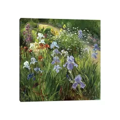 Discount Kirklands Home Irises and Oxeye Daisies Canvas Art Print Multi