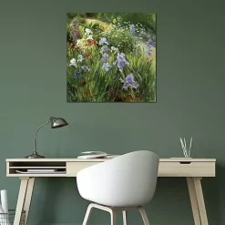 Discount Kirklands Home Irises and Oxeye Daisies Canvas Art Print Multi