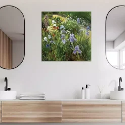 Discount Kirklands Home Irises and Oxeye Daisies Canvas Art Print Multi