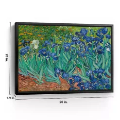Discount Kirklands Home Irises Framed Canvas Art Print, 26x20 in.