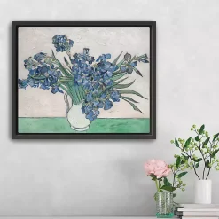 Discount Kirklands Home Irises II Framed Canvas Art Print, 22x18 in.