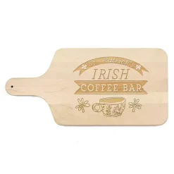 Sale Kirklands Home Irish Coffee Bar Maple Cutting Board Tan