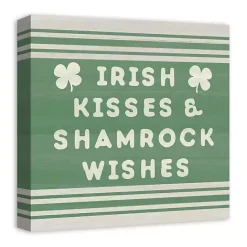 Discount Kirklands Home Irish Kisses & Shamrock Wishes Canvas Art Print