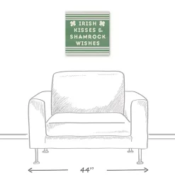 Discount Kirklands Home Irish Kisses & Shamrock Wishes Canvas Art Print