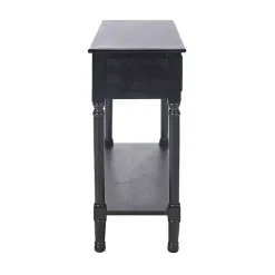 Discount Kirklands Home Irma Textured Drawers Console Table Black