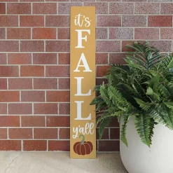 New Kirklands Home It's Fall Y'all Porch Board Yellow
