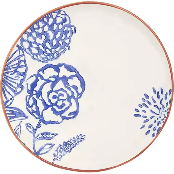Clearance Kirklands Home Ivory and Blue Floral 16-pc. Dinnerware Set