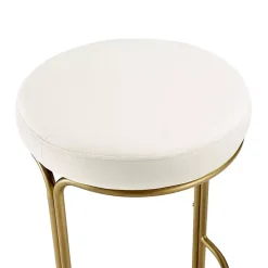 Best Kirklands Home and Gold Carson Counter Stools, Set of 2 Ivory