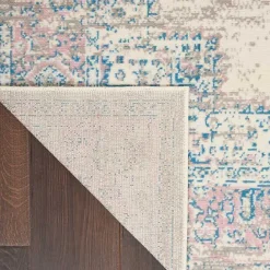 Hot Kirklands Home Ivory and Pink Central Medallion Area Rug, 5x7