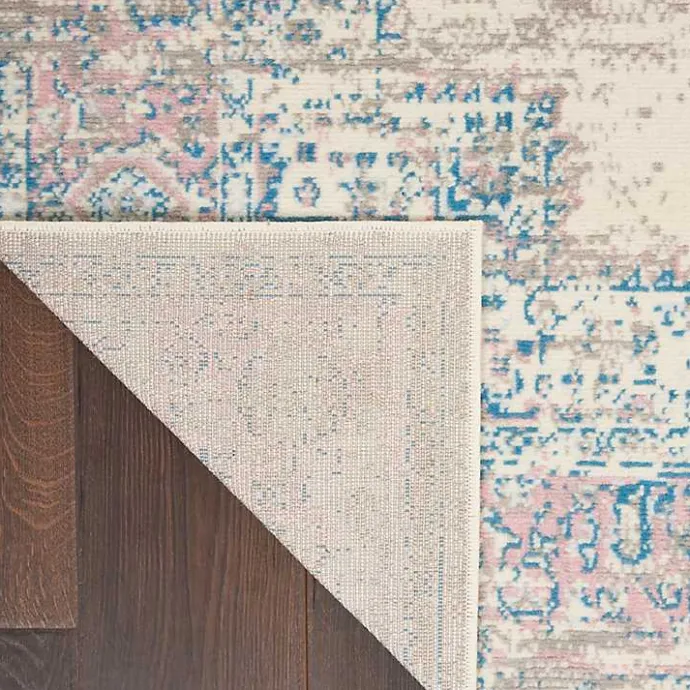 Hot Kirklands Home Ivory and Pink Central Medallion Area Rug, 5x7