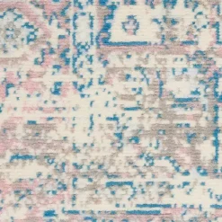 Hot Kirklands Home Ivory and Pink Central Medallion Area Rug, 5x7