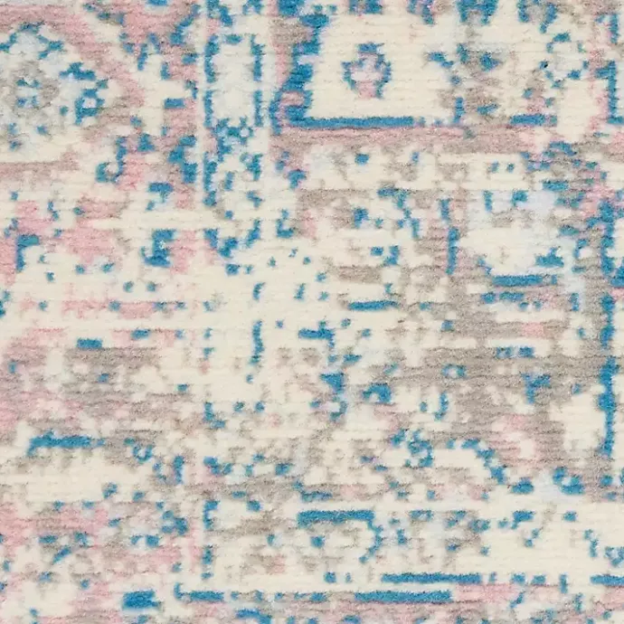 Hot Kirklands Home Ivory and Pink Central Medallion Area Rug, 5x7