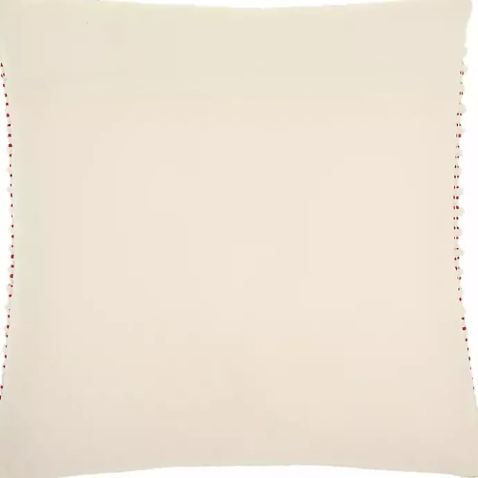 Discount Kirklands Home Ivory and Red Looped Christmas Tree Throw Pillow