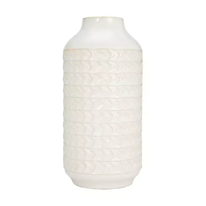 Hot Kirklands Home Ivory Aztec Vase, 13in White