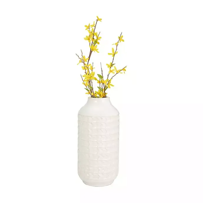 Hot Kirklands Home Ivory Aztec Vase, 13in White