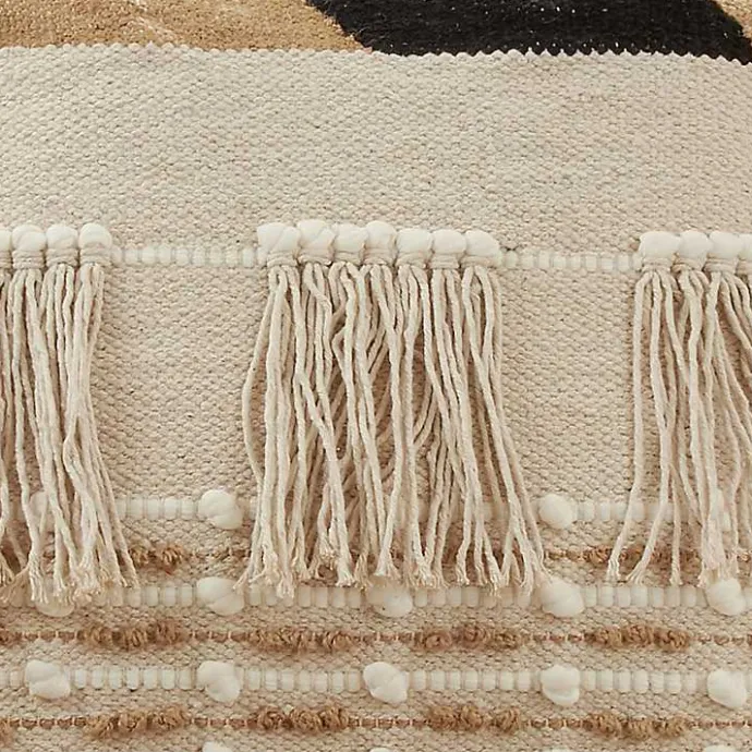 Best Kirklands Home Ivory Boho Fringe Jute Pillow