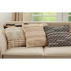 Best Kirklands Home Ivory Boho Fringe Jute Pillow