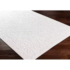 Sale Kirklands Home Ivory Botanical Bohemian Area Rug, 8x10 White
