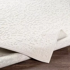 Sale Kirklands Home Ivory Botanical Bohemian Area Rug, 8x10 White